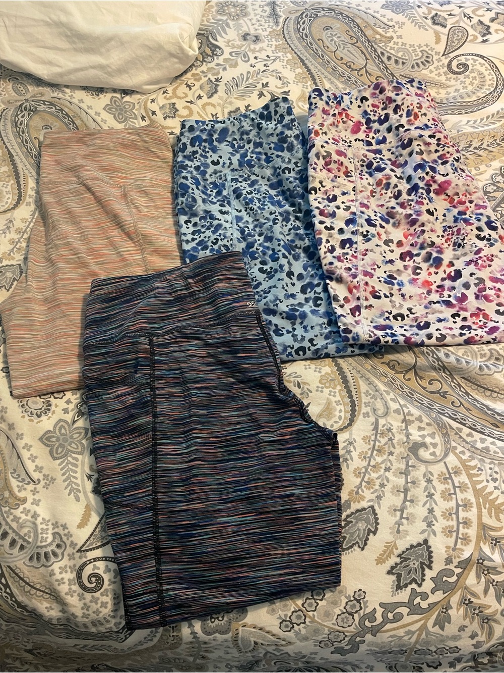 DSG Mixed-Print Leggings Pack - Blue, Pink, Peach, Multicolor